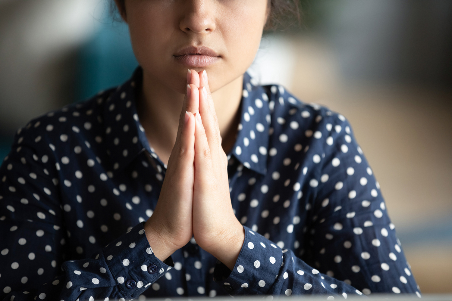 Transformative Pathways Toward Change s woman in calm and meditative prayer
