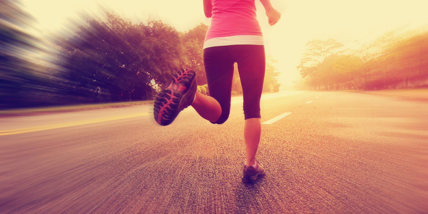 Do you value your health? Woman Running