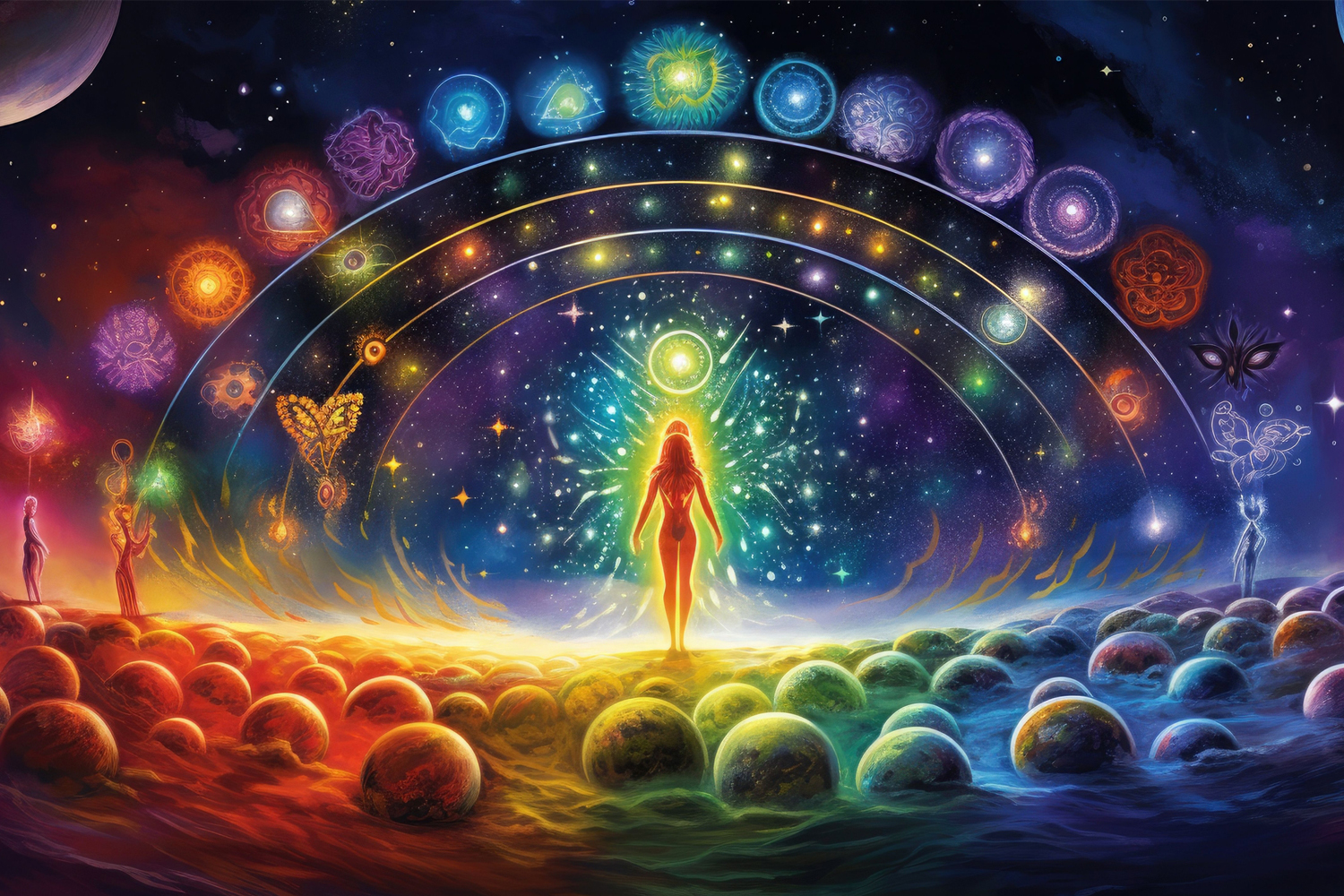 2024 Is Going to Be an Amazing Ride the divine feminine walking a path of cosmic spheres
