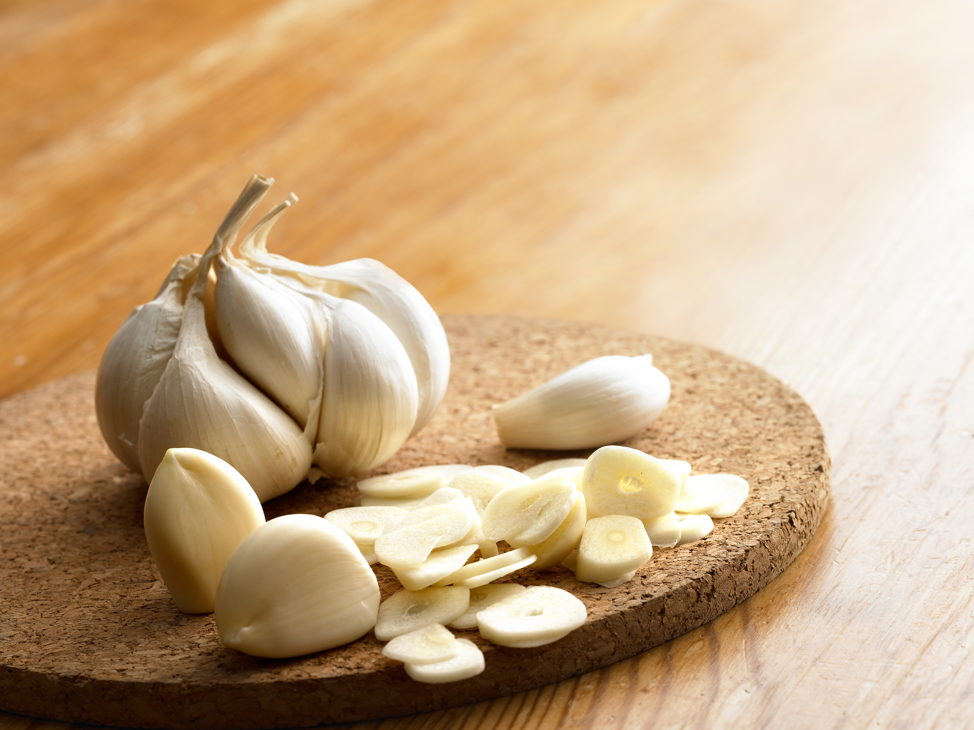 Garlic cloves. 