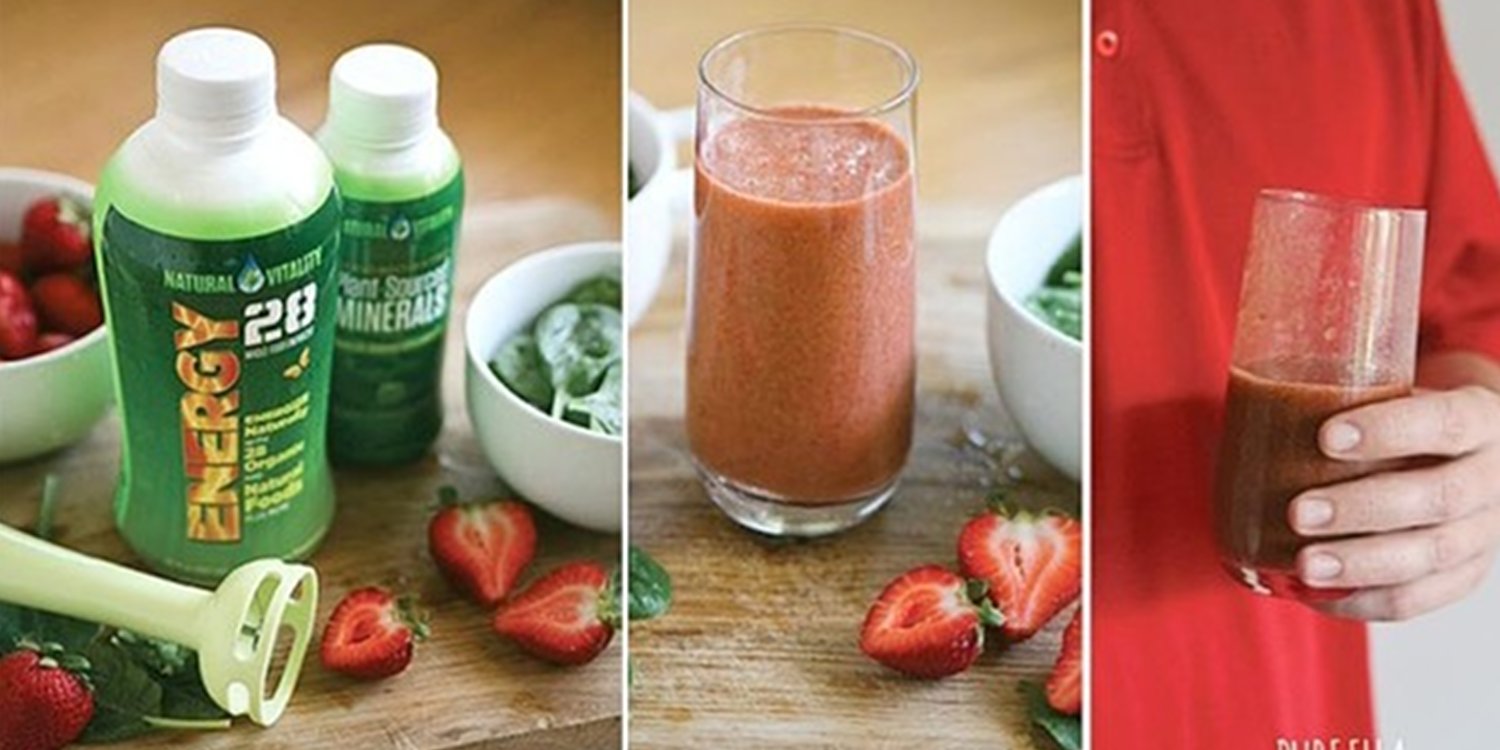 Strawberry & Spinach Energy Smoothie
