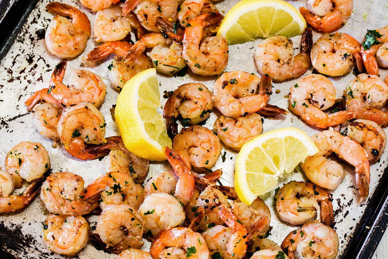 Sheet Pan Lemon Shrimp