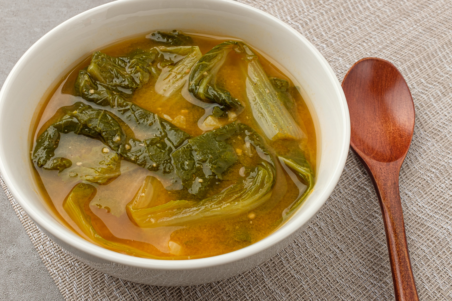 Miso Soup Plus a bowl of miso soup with cabbage