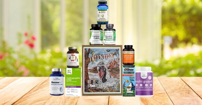 supplements, cough syrup and almanac