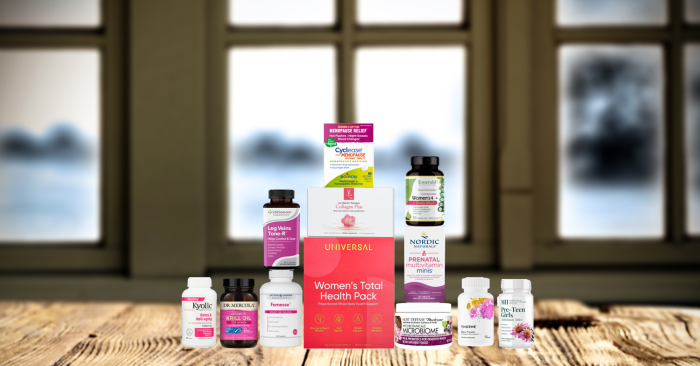 assortment of supplements