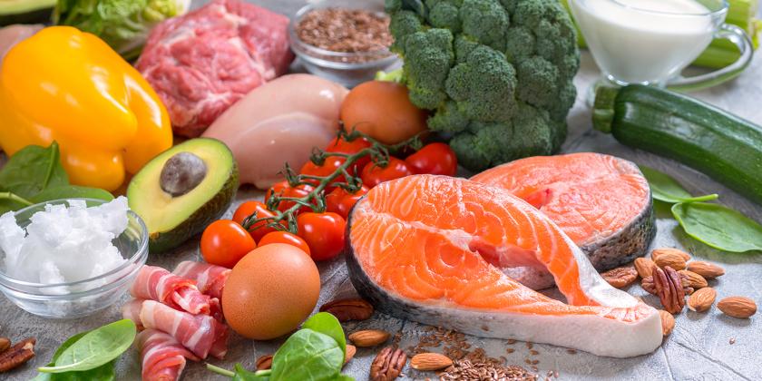 various foods from restricted diets and fads