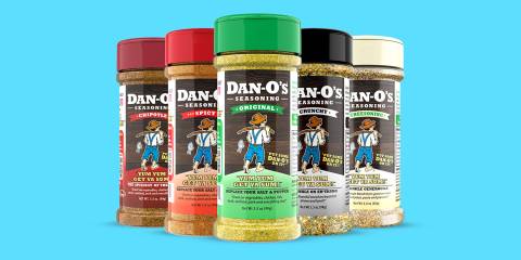 bottles of different seasoning flavors