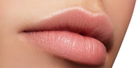 a close-up of natural healthy lips