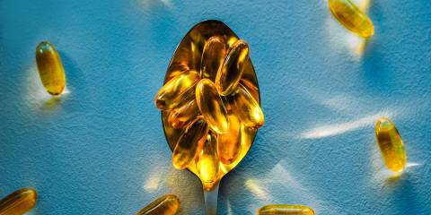 Chronic Inflammation capsules of fish oil supplement