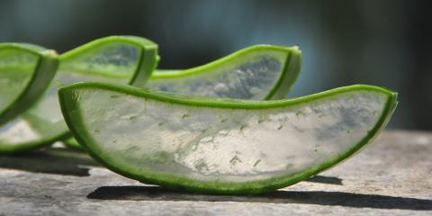 slices of chopped aloe vera