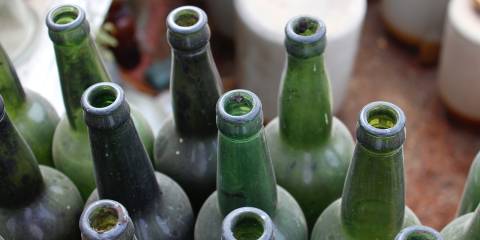 empty bottles