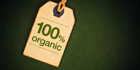 Organic Labels Defined A label which says "100% organic"