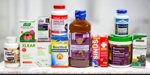 A collection of all-natural immunity supplements and other products