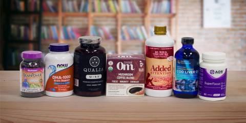 a selection of all-natural supplements for the mind