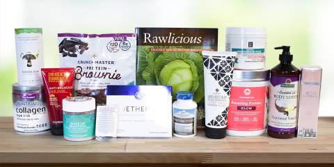 A selection of all natural products for relaxation and body care