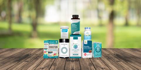a selection of all-natural supplements