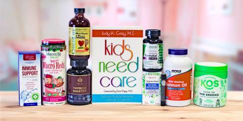 a selection of all-natural products for healthy children