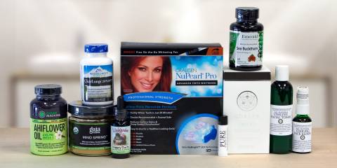 a wide variety of all-natural supplements and body care products