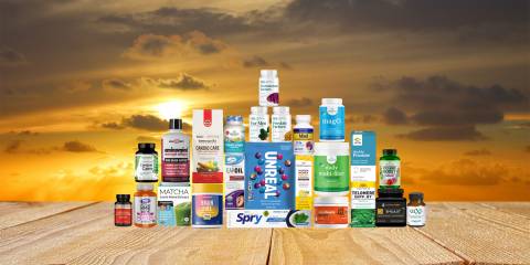 a huge collection of all-natural supplements and body care products for men