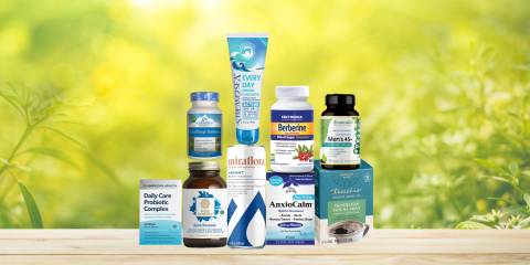 a wide variety of all-natural supplements and body care products