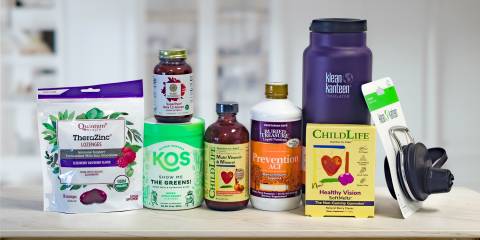 a wide variety of all-natural supplements, plus a canteen