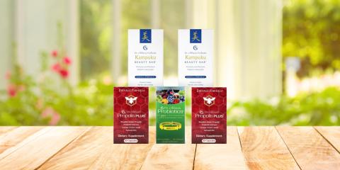 propolis, beauty bar and probiotic products