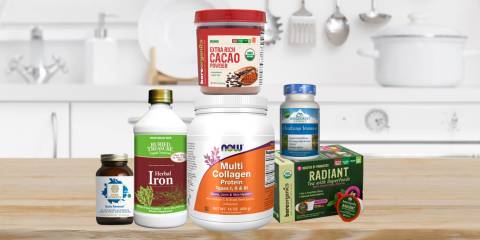 a variety of all-natural supplements and superfoods