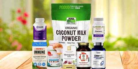 a bunch of all-natural supplements