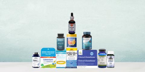 assortment of supplements and natural products