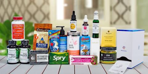 A wide variety of all natural supplements and body care products