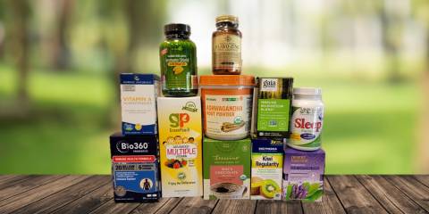 a wide variety of all-natural supplements