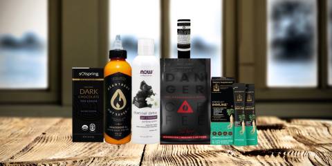 a collection of all-natural foods, supplements, and body care products