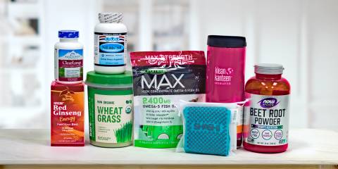 all-natural supplements for energy and immunity, plus some socks. you can never have too many socks.