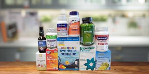 a variety of all-natural supplements, especially for immunity