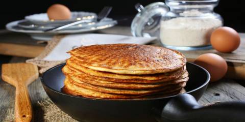Cinnamon Oatmeal Pancakes