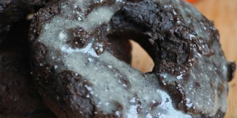 Sea Salt Chocolate Protein Glazed Donuts