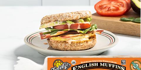 Ultimate Vegan Breakfast Sandwich a breakfast sandwich on an english muffin