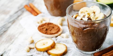 Chocolate Banana Pudding Chocolate and Banana Pudding in a glass dessert cup.