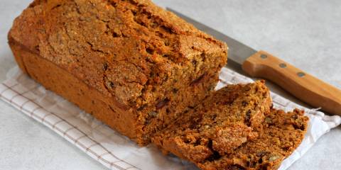 Date Nut Bread a loaf of fresh date nut bread