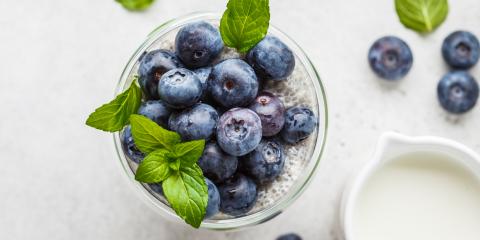 Lemon Blueberry Chia Pudding