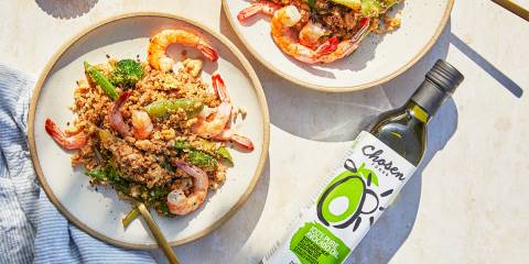Cauliflower Shrimp “Fried Rice”