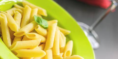 a bowl of rigatoni