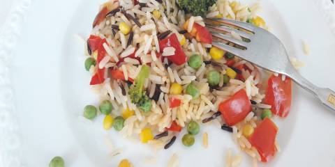 Brown Rice Salad with Vegetables brown rice salad