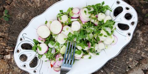Watercress, Radish, and Feta Salad Radish and Watercress salad