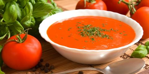 Chilled Tomato, Watermelon, and Basil Soup