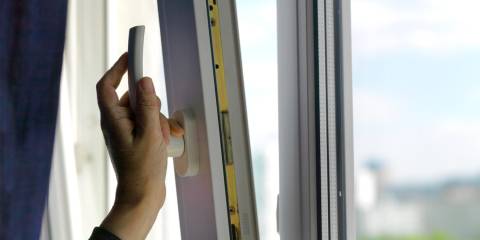 woman opening window for fresh air