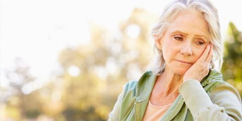 Woman looking depressed