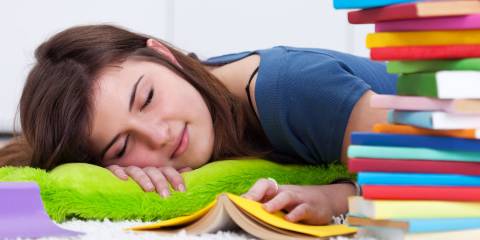 Sleepy teenager