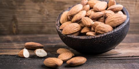 Bowl of almonds. 