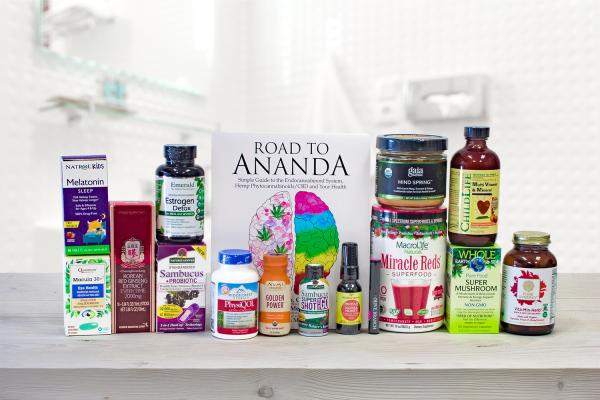 all-natural supplements and a book about cannabinoids